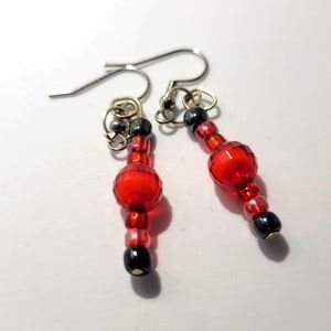Seed bead earrings